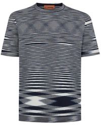 Missoni - Stripe-Printed Short-Sleeved Crewneck T-Shirt - Lyst
