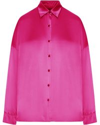 Dries Van Noten - Satin-Effect Silk Shirt - Lyst