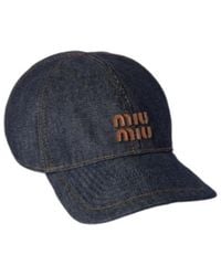 Miu Miu - Logo Detailed Baseball Cap - Lyst