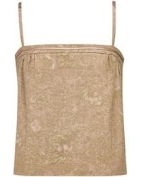 Saint Laurent - Spaghetti Strap Top - Lyst