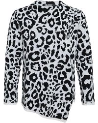 Comme des Garçons - Leopard-Pattern Knit Sweater - Lyst