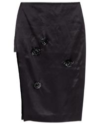 CASABLANCA - Floral-Detail Midi Skirt - Lyst