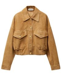 Versace - Suede Blouson - Lyst