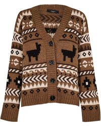 Weekend by Maxmara - V-Neck Knit Cardigan - Lyst