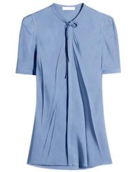 Lemaire - Pleated Short-Sleeve Top - Lyst