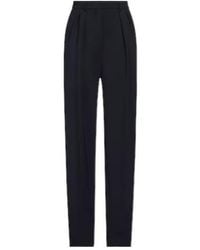 Sportmax - High-Waisted Loose Straight-Leg Pants - Lyst