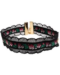 Chloé - Chloé Folk Floral Lace Choker Necklace - Lyst