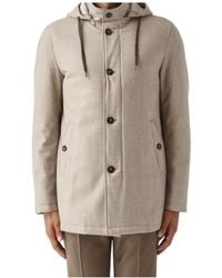 Herno - Long-Sleeved Hooded Padded Jacket - Lyst
