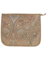 Etro - Zipper Clutch - Lyst