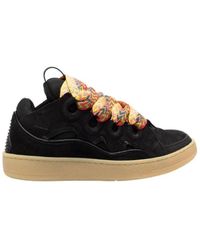 Lanvin - Curb Lace-Up Sneakers - Lyst