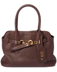 Miu Miu - Aventure Nappa Leather Bag - Lyst