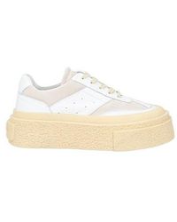 MM6 by Maison Margiela - Low-Top Leather Sports Shoes - Lyst