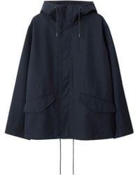 Burberry - Long Sleeved Hooded Drawstring Jacket - Lyst