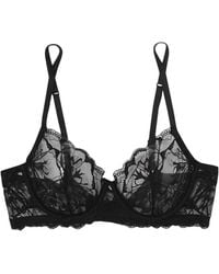 La Perla - Alida Stretch-Leavers Lace Underwired Soft-Cup Bra - Lyst