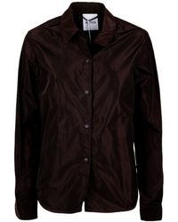 Aspesi - Long-Sleeve Snap-Button Shirt - Lyst