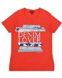Armani Jeans - Round-Necked Logo T-Shirt - Lyst