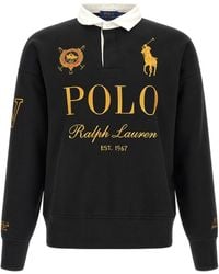 Polo Ralph Lauren - Relaxed Fit Big Pony Rugby Sweatshirt Polo Shirt - Lyst