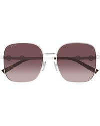 Gucci - Eyewear Square Frame Sunglasses - Lyst
