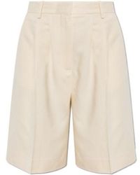 Anine Bing - Brice Pleated Shorts - Lyst