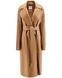 Sportmax - Buttoned Long-Sleeved Coat - Lyst