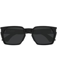Saint Laurent - Eyewear Rectangle-Frame Sunglasses - Lyst