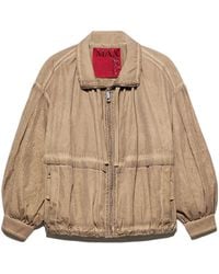 MAX&Co. - Oversized Nylon Bomber Jacket - Lyst