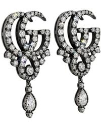 Gucci - Gg Marmont Crystal Earrings - Lyst