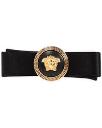 Versace - Medusa-Appliqué Satin Finished Hair Clip - Lyst