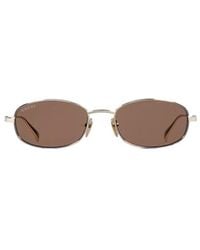 Gucci - Eyewear Oval Frame Sunglasses - Lyst