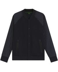 BOSS - Sleeve Baseball Bomber Jacket - Lyst