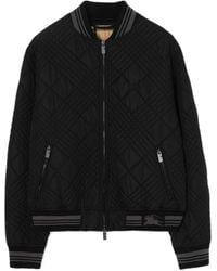 Burberry - Micro Check-Stitch Rakewood Bomber Jacket - Lyst