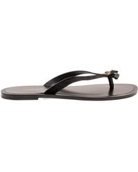 Versace - Logo-Detailed Flip Flops - Lyst