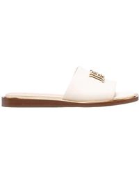 Bally - Logo-Plaque Leather Sandals - Lyst