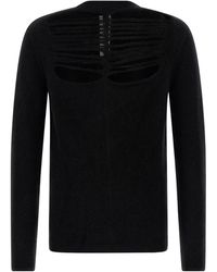 Rick Owens - Ls Cut-Out Front Top - Lyst
