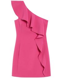 Max Mara - One-Shoulder Ruffled Dress - Lyst