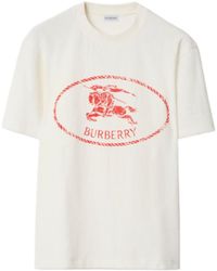 Burberry - Ekd Printed Crewneck T-Shirt - Lyst