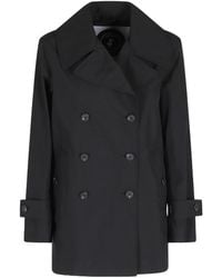Save The Duck - Collared Long-Sleeved Coat - Lyst