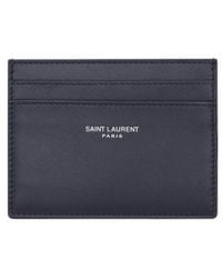 Saint Laurent - Leather Card Holder - Lyst
