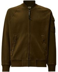 C.P. Company - Fleece Bomber Jacket - Lyst
