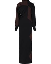 Philosophy Di Lorenzo Serafini - Mock-Neck Knitted Long Dress - Lyst