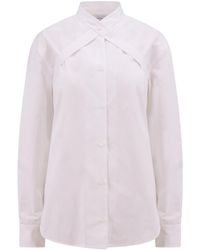 Off-White c/o Virgil Abloh - Belted Buttoned Long-Sleeved Shirt - Lyst