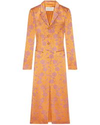 Dries Van Noten - Jacquard Single-Breasted Coat - Lyst