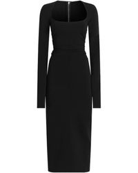 Dolce & Gabbana - Ruched Long-Sleeve Dress - Lyst
