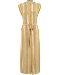 Zeus+Dione - Striped Midi Dress - Lyst