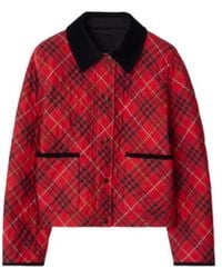 Burberry - Quilted Cropped Jacket - Lyst