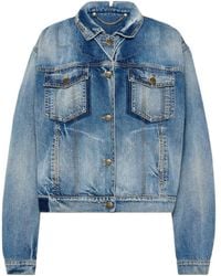 Maison Margiela - Folded Collared Denim Jacket - Lyst