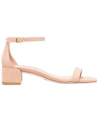 Stuart Weitzman - Peep-Toe, Patent-Leather Booties - Lyst