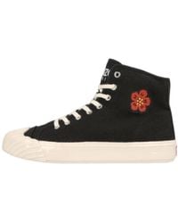 KENZO - Boke Flower Embroidered High-Top Sneakers - Lyst