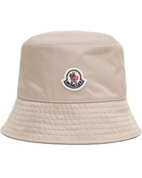 Moncler - Logo Patch Narrow Brim Reversible Bucket Hat - Lyst