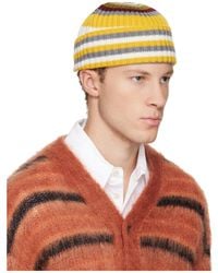 Marni - Striped Ribbed Knit Hat - Lyst